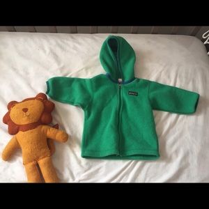 Baby Patagonia hooded fleece